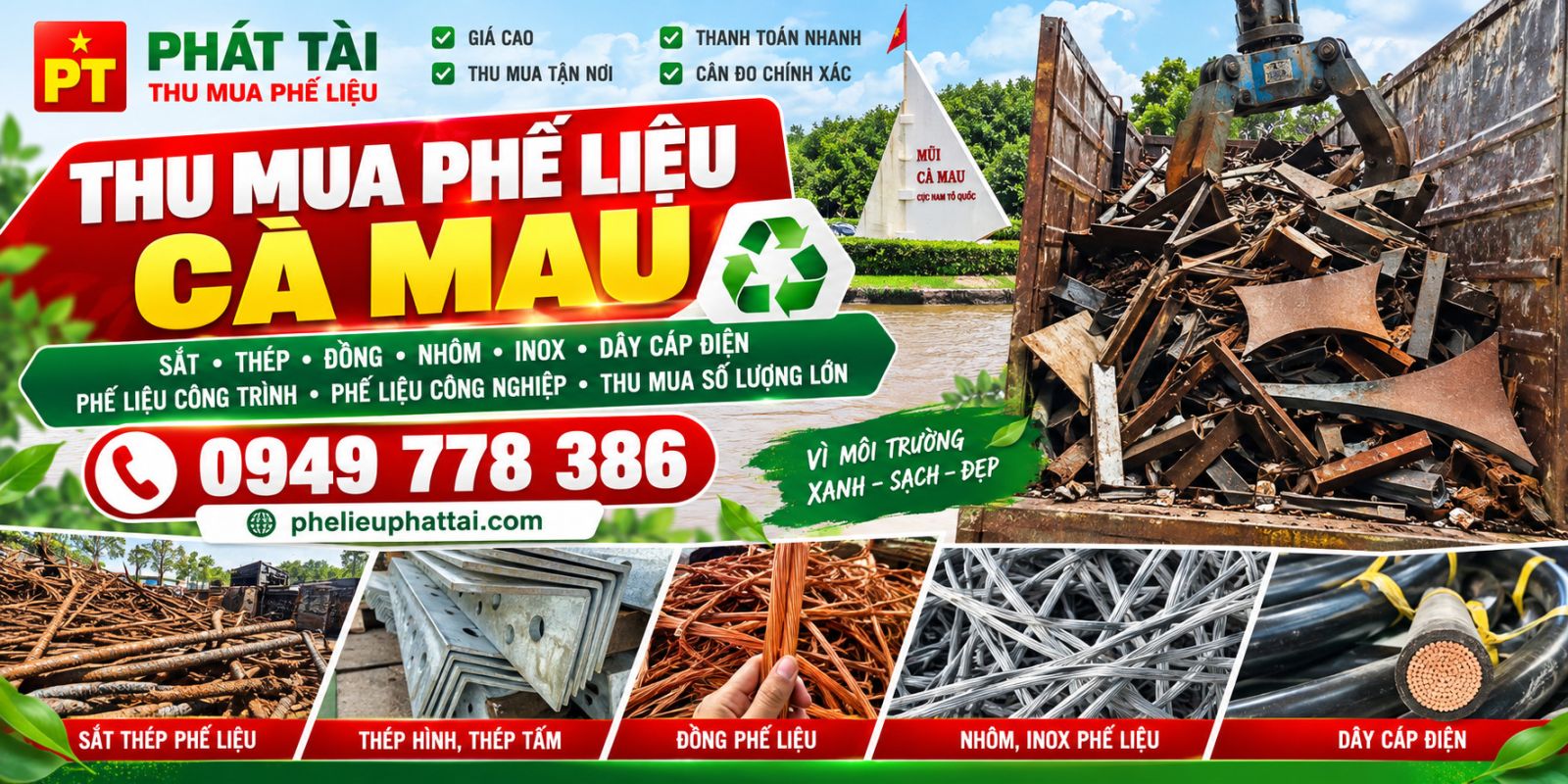 thu mua phế liệu cà mau