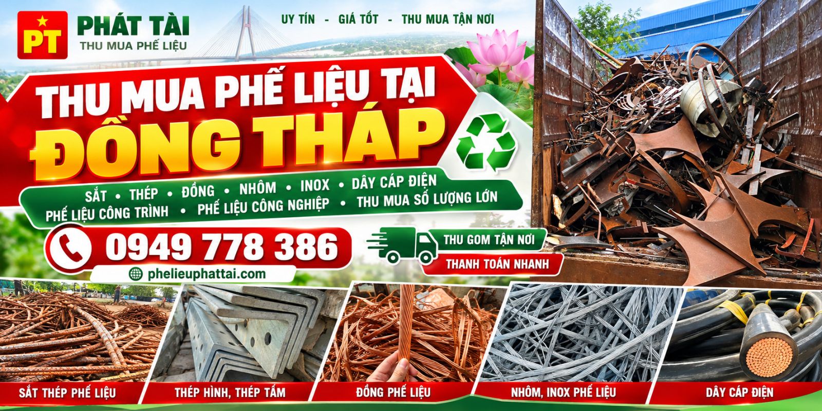 thu mua phế liệu tại đồng tháp
