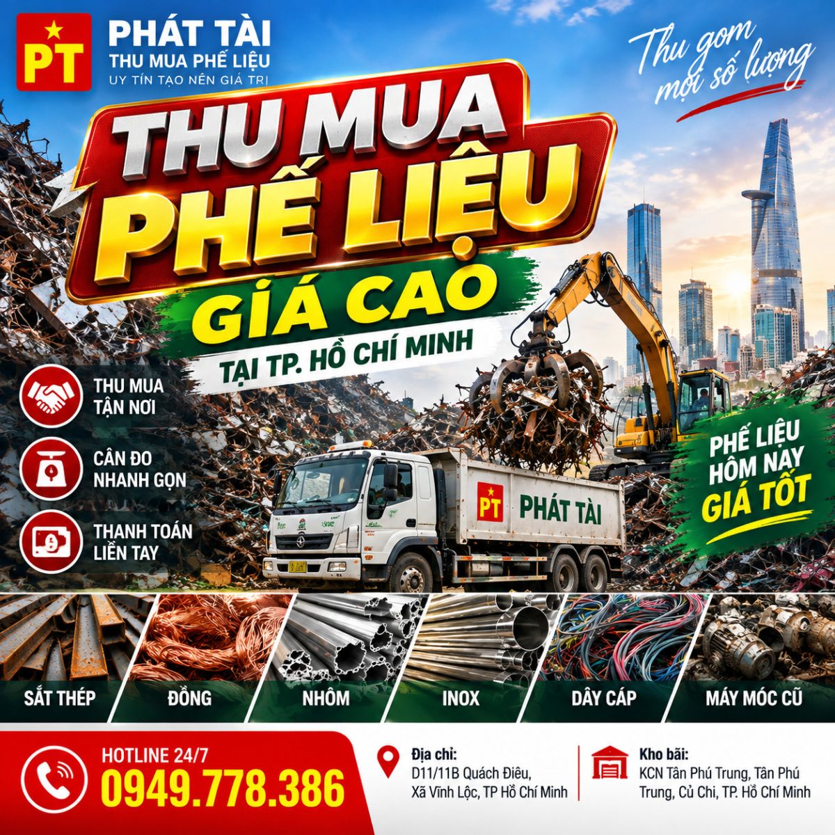 thu mua phế liệu tại TPHCM